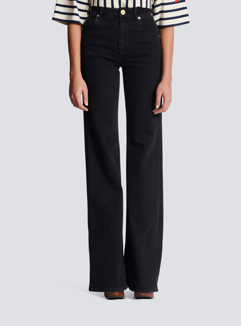 Flared denim jeans 5