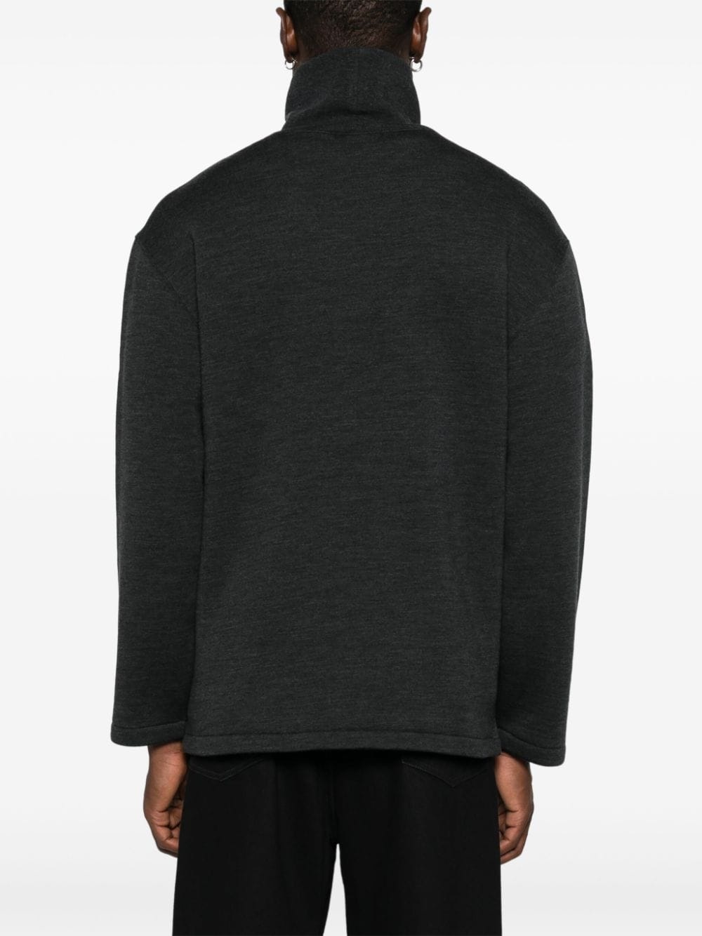 mélange effect sweatshirt - 4