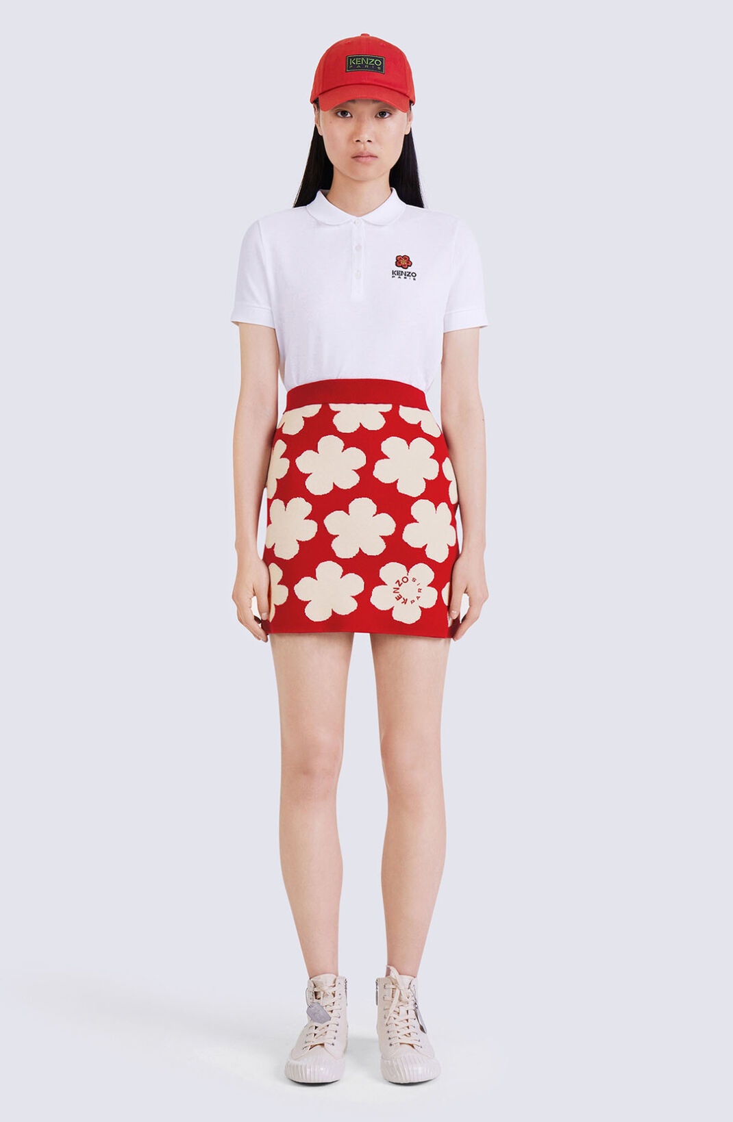 'Hana Dots' jacquard miniskirt - 2