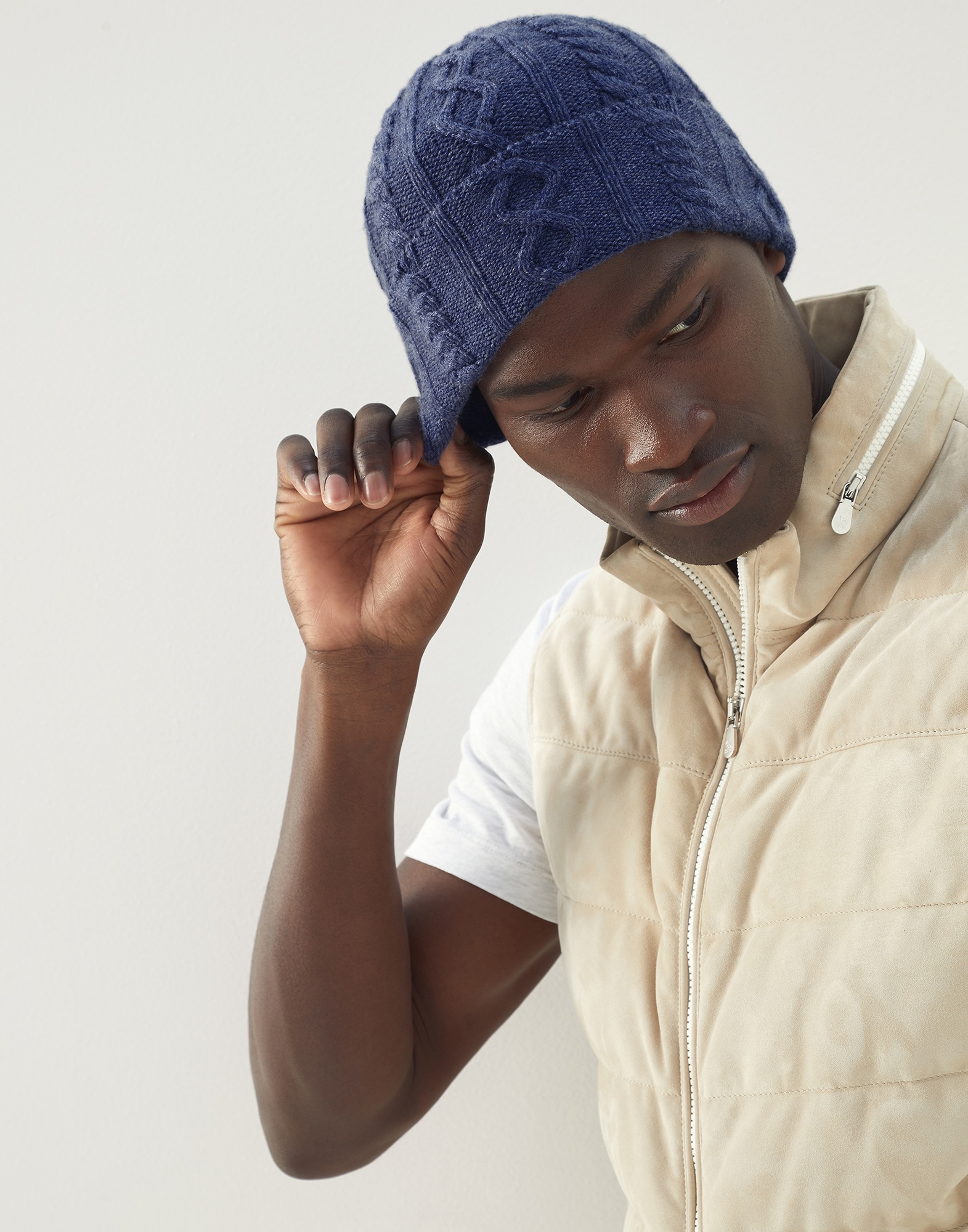 Cashmere Nordic cable knit beanie - 3