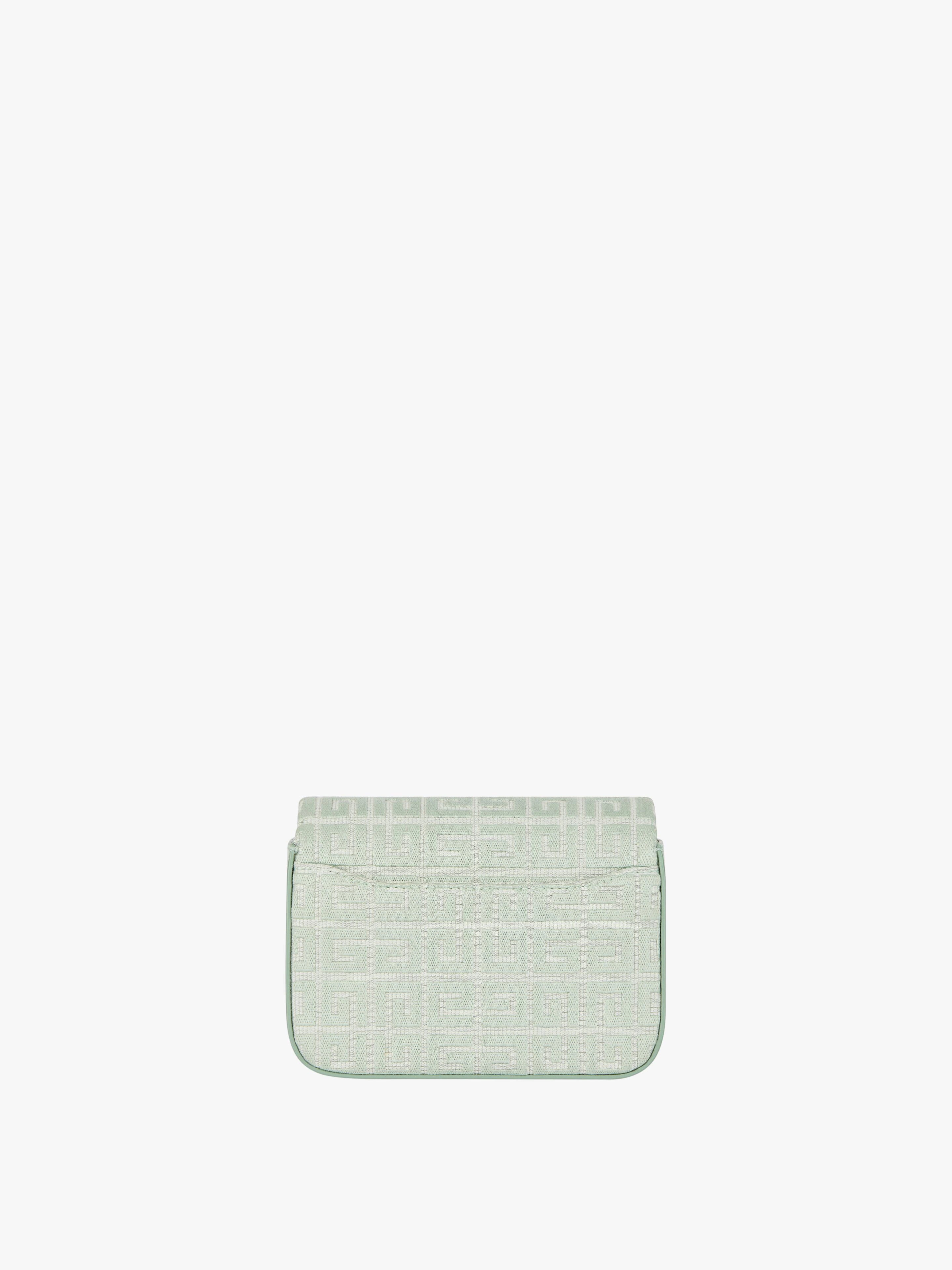 SMALL 4G BAG IN 4G EMBROIDERY WITH CHAIN - 5