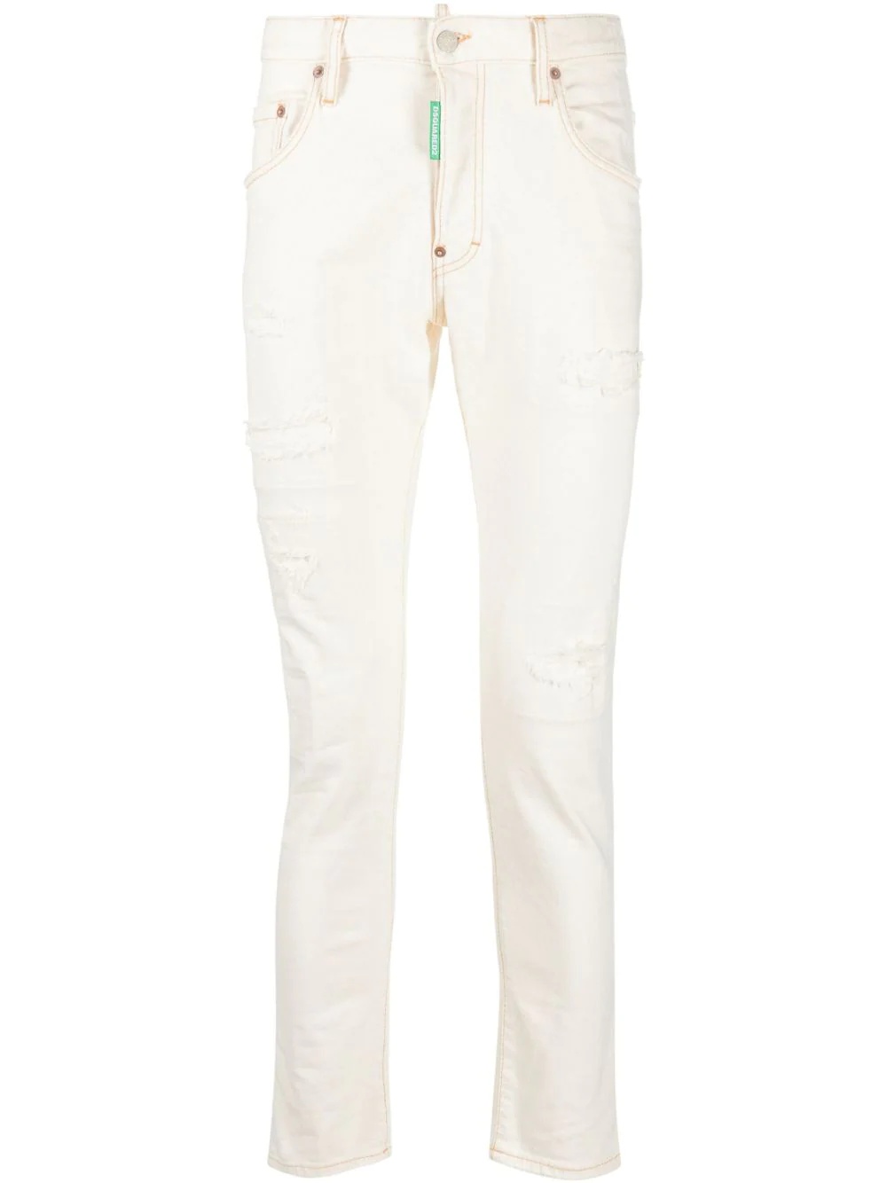 logo-patch skinny jeans - 1