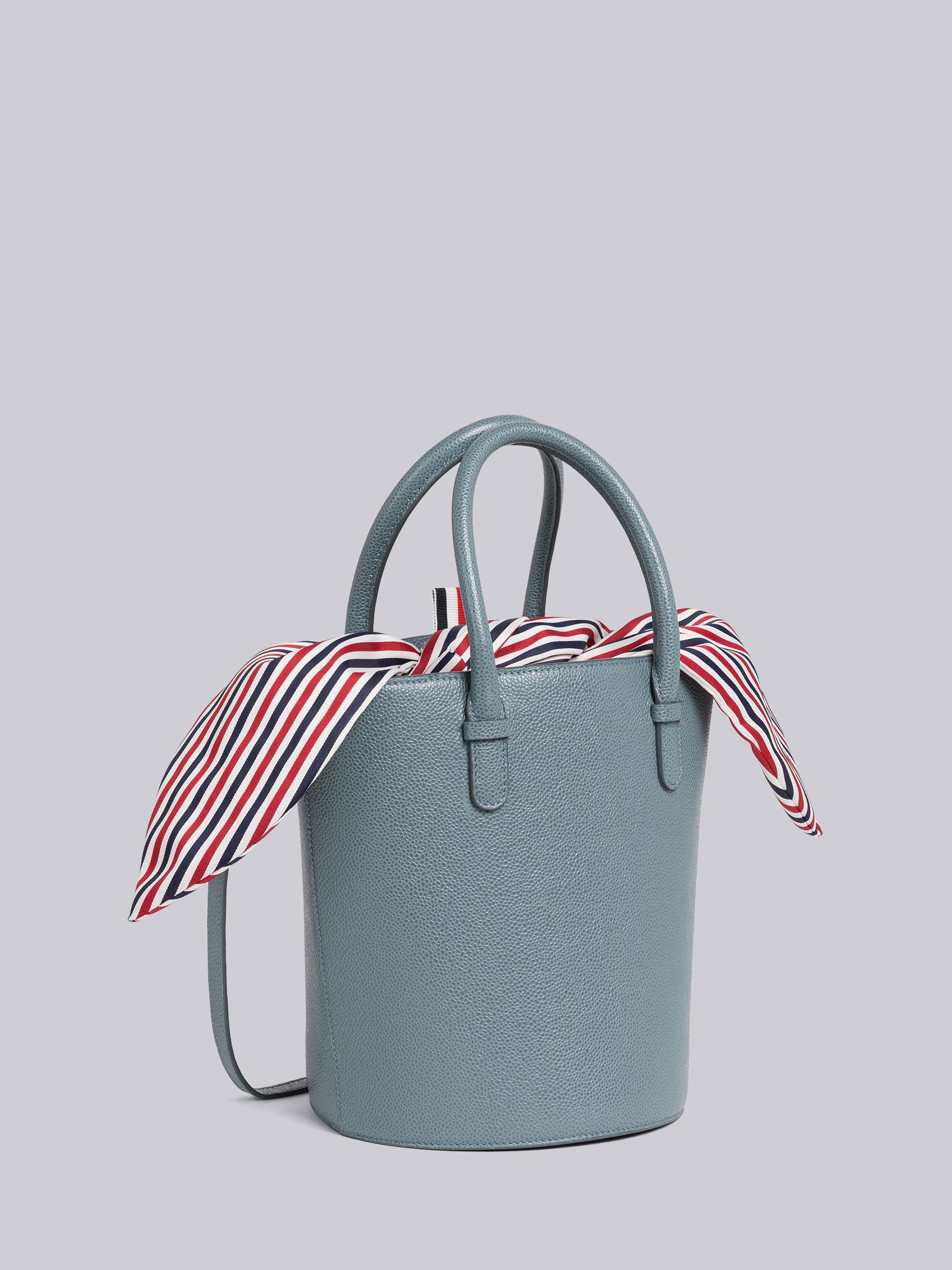 Pebble Grain Leather Bucket Bag - 3