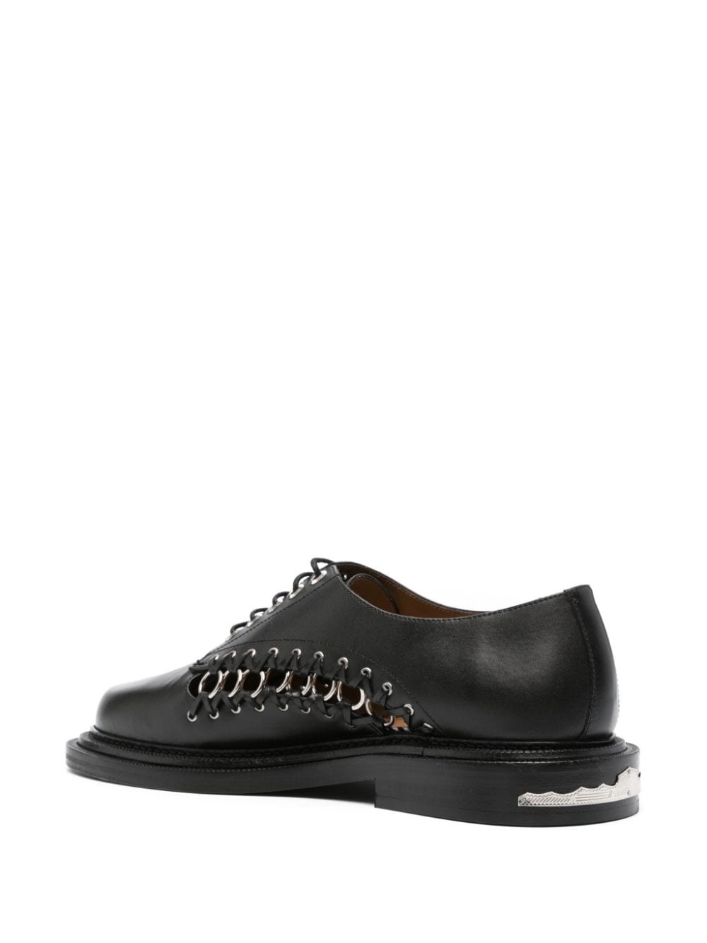 ring-embellished oxford shoes - 3
