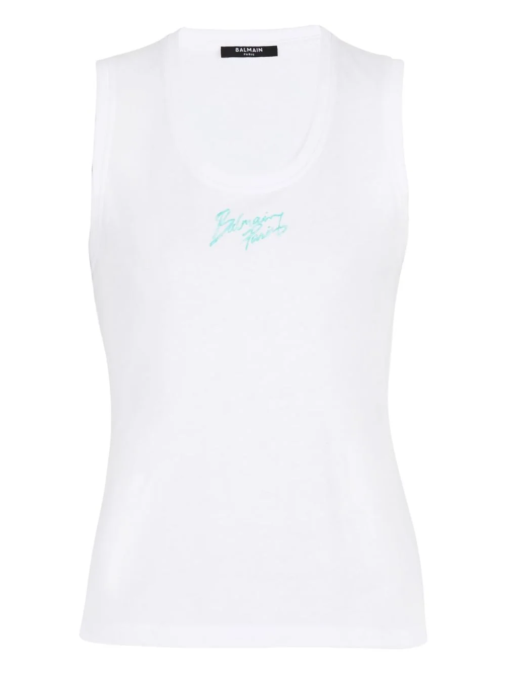 logo-print tank top - 1