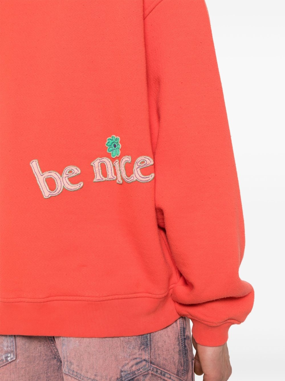 Venice-patch cotton sweatshirt - 5