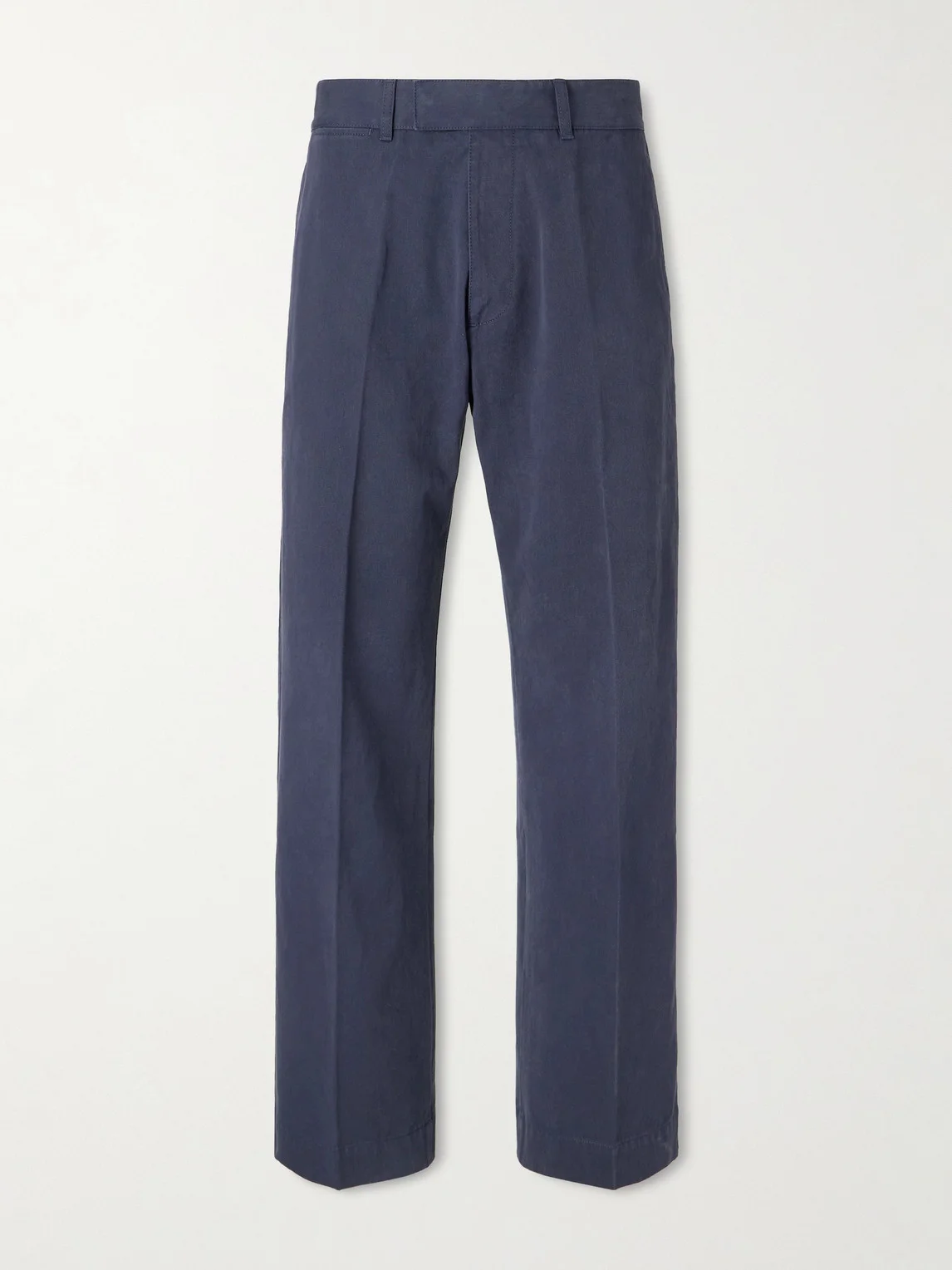 Wide-Leg Cotton-Drill Trousers - 1