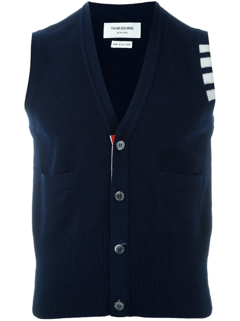 sleeveless buttoned cardigan 1