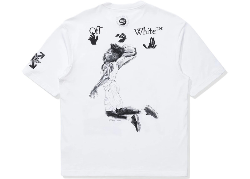 Off-White OFF-WHITE x Jordan T-shirt White outlook