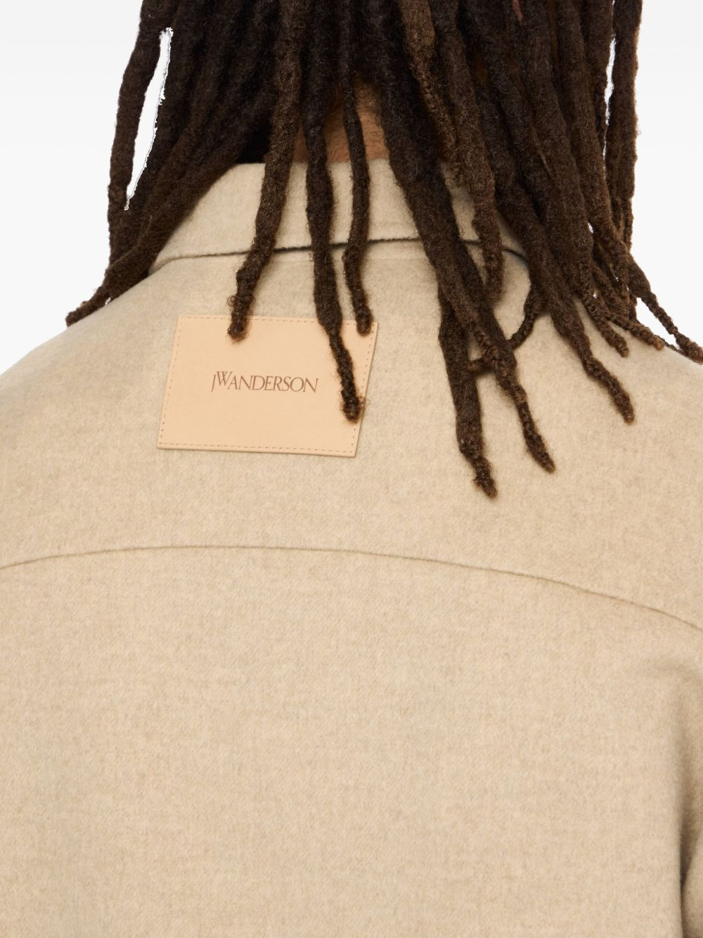 patch-pocket shirt jacket - 5