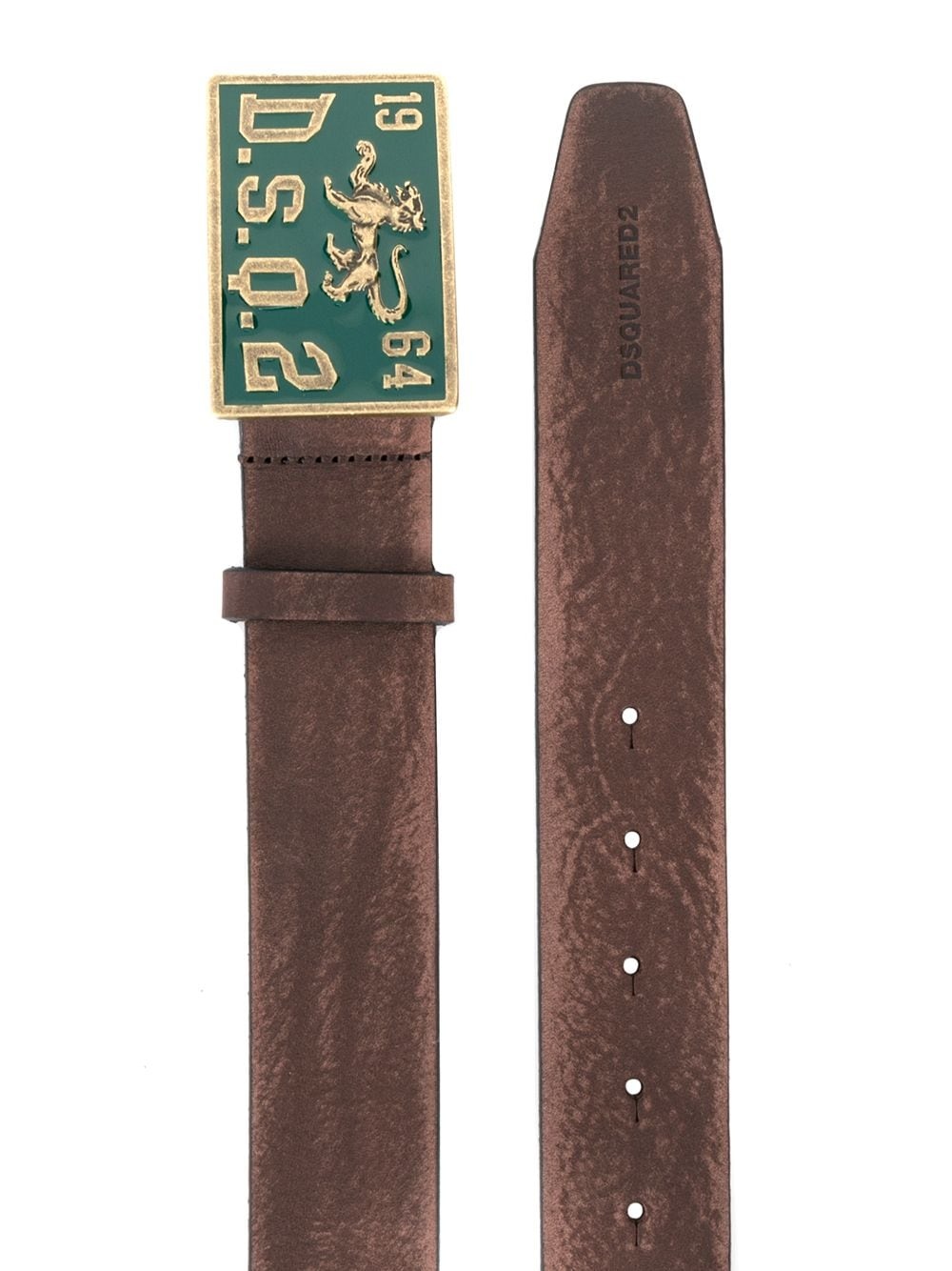 logo buckle belt - 2