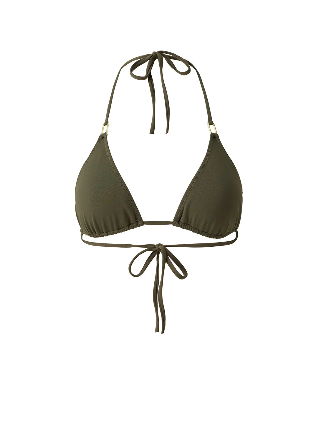 EXCLUSIVE CANCUN OLIVE BIKINI TOP - 1