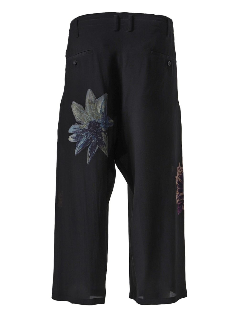 Yohji Yamamoto silk wide-leg trousers outlook