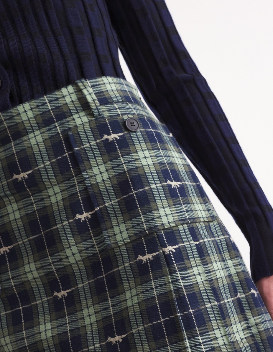 PLEATED MINI SKIRT WITH POCKETS - 4