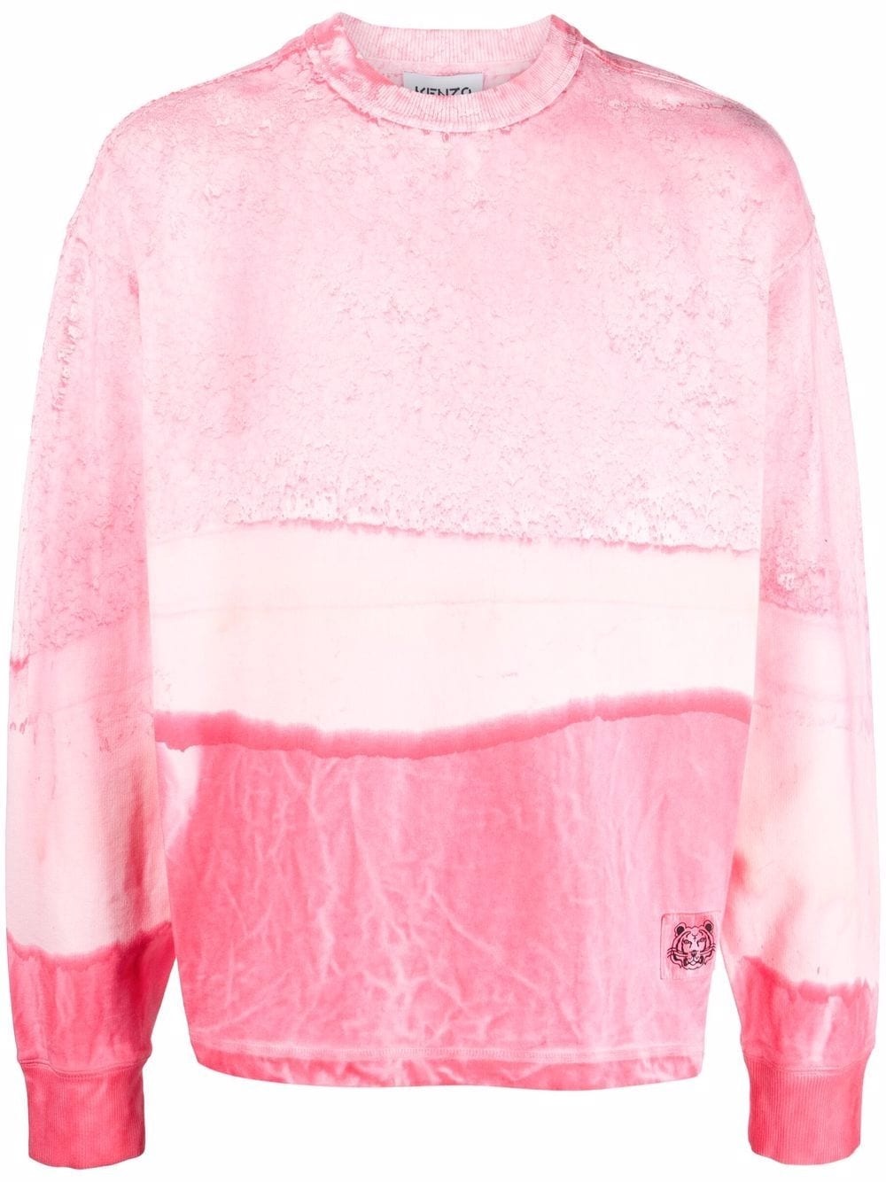 Felpa bleached effect sweatshirt - 1