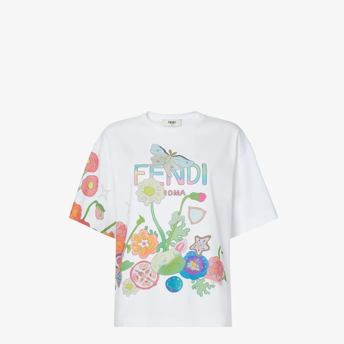 Fantastic Fendi Future T-Shirt Jersey T-shirt with multicolor print - 1