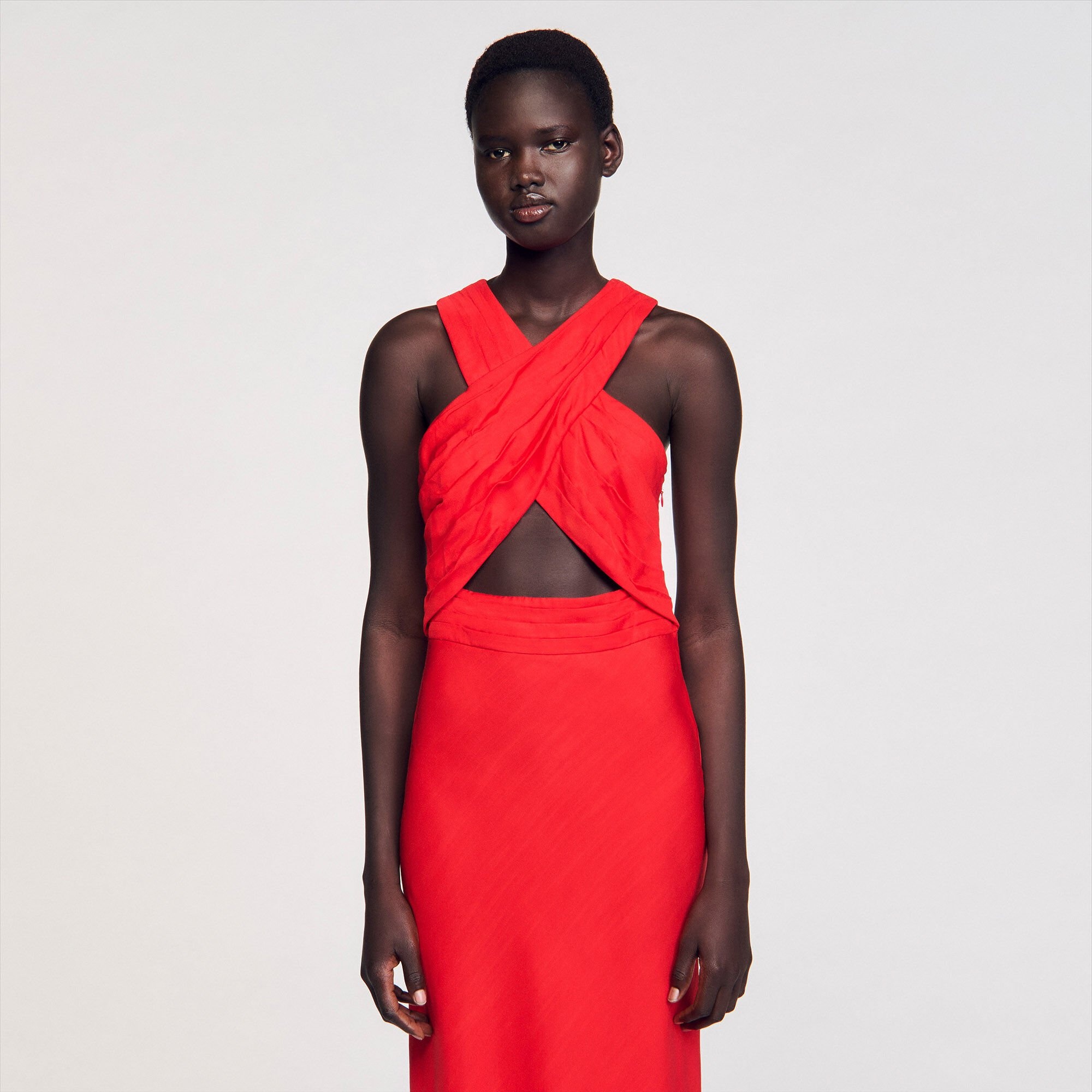 MAXI WRAPAROUND DRESS - 4