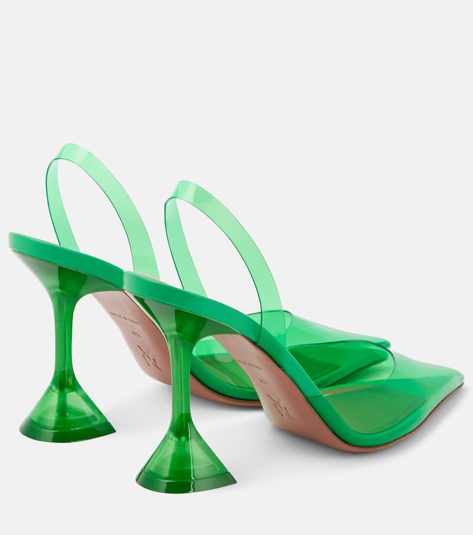 Holli Glass PVC slingback pumps - 3