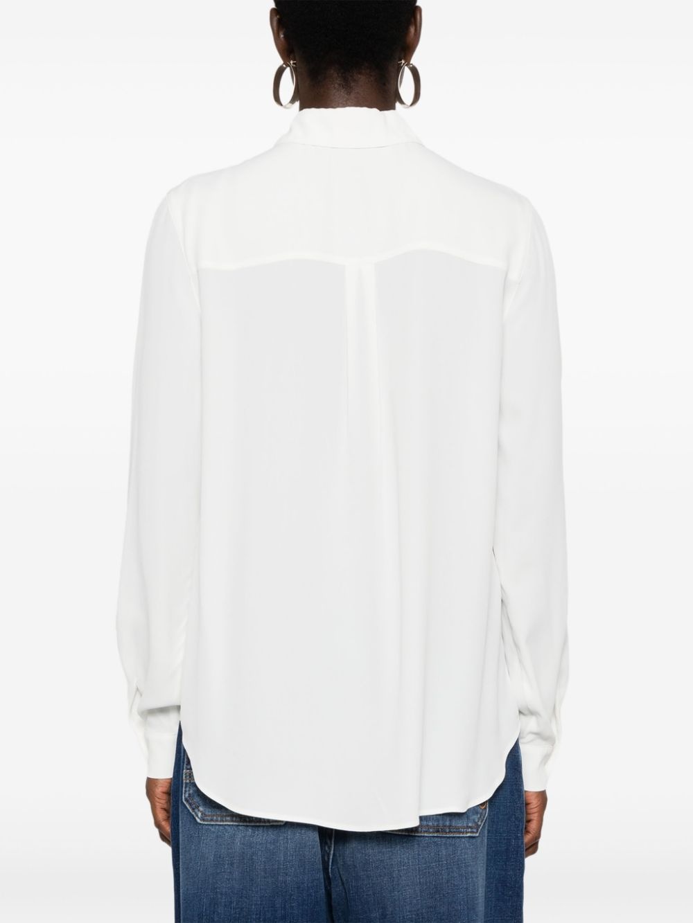 crepe de chine shirt - 4