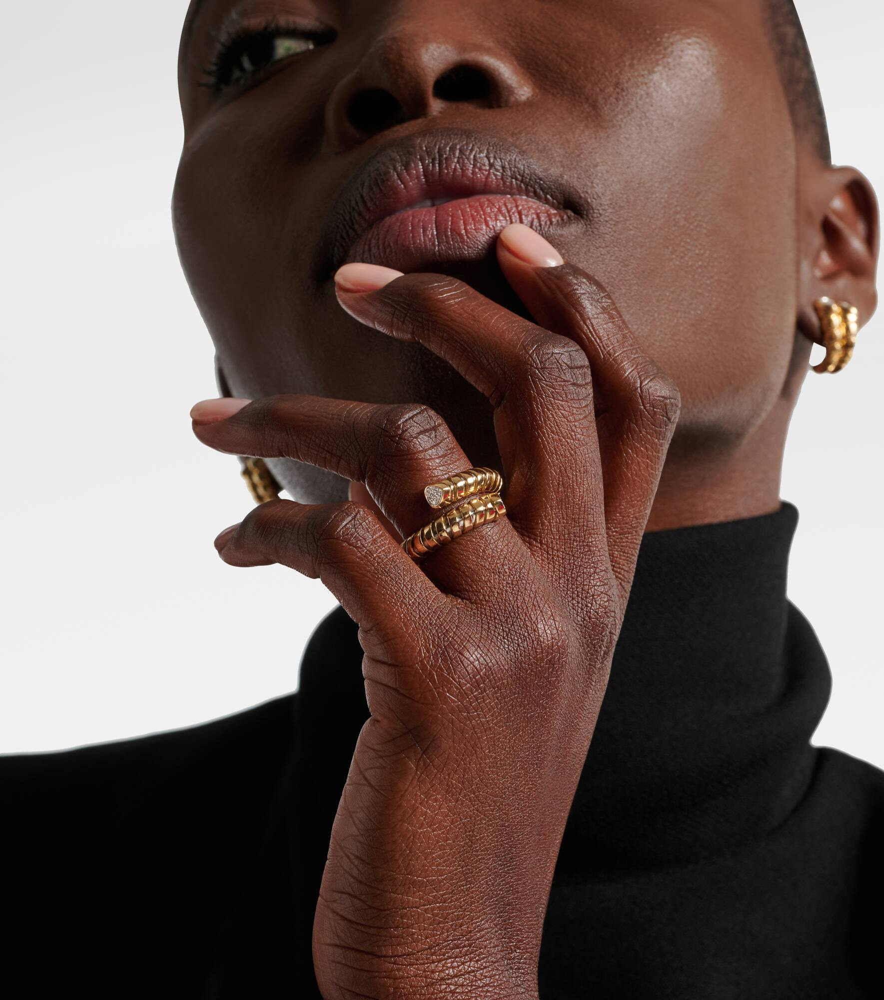 Trisolina 18kt gold ring with diamonds - 3