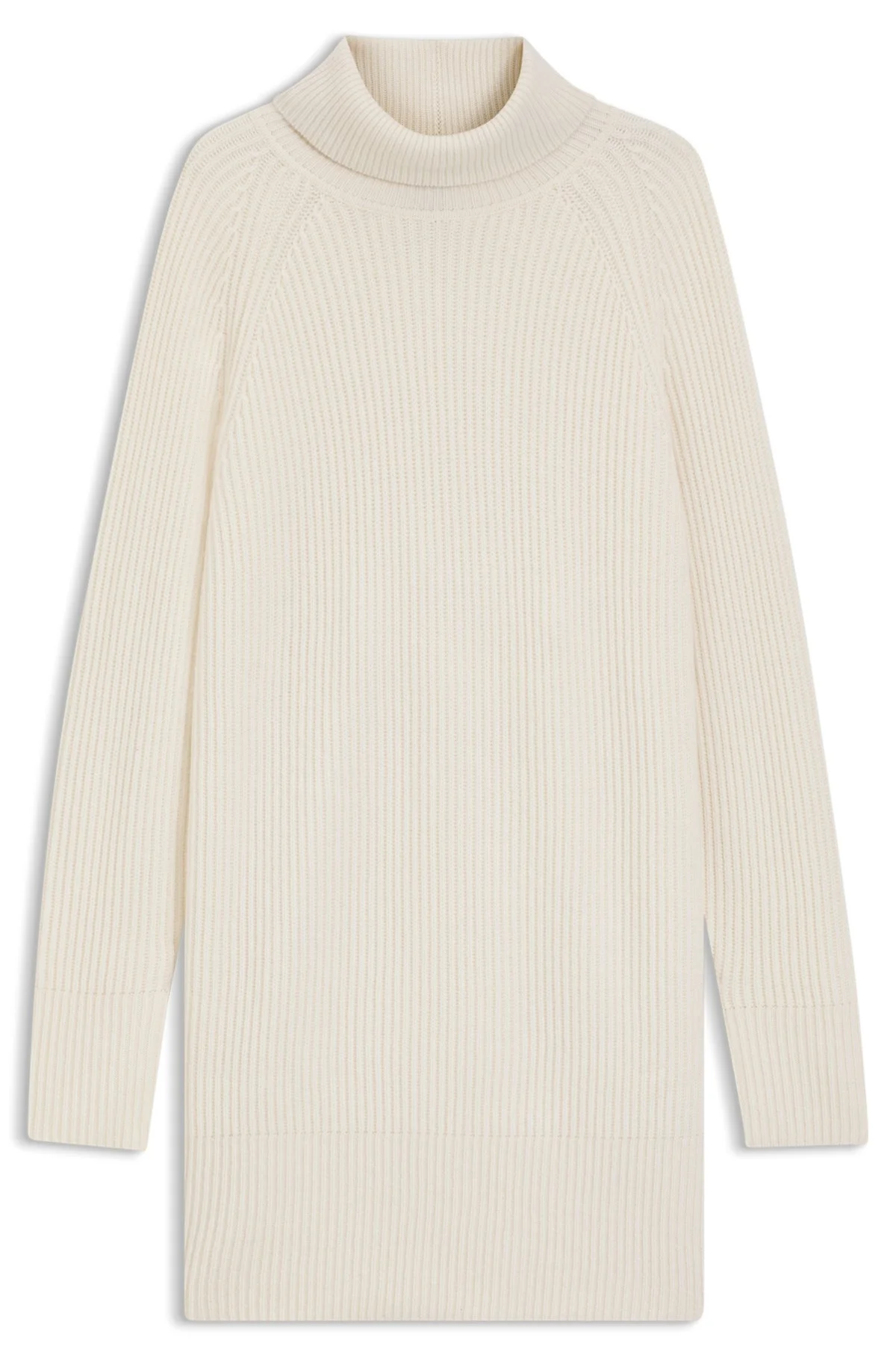 ROLLNECK SWEATER DRESS IN VIRGIN WOOL AND CASHMERE - 1
