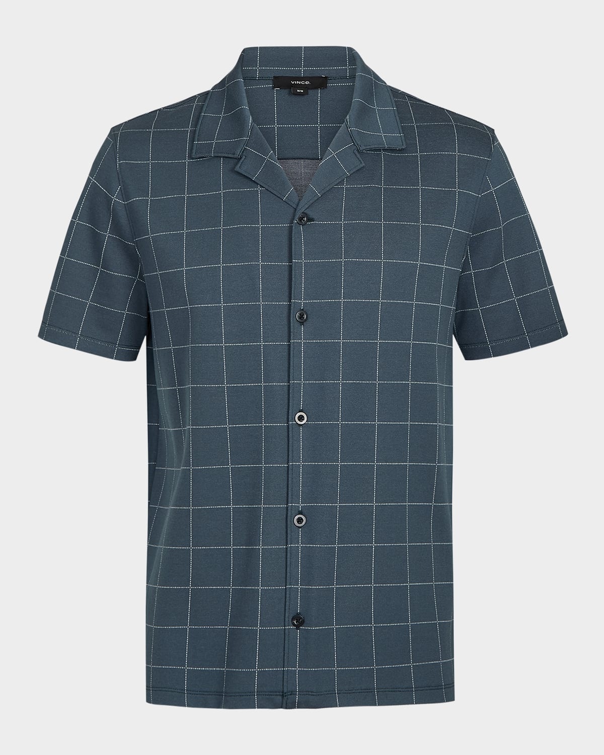 Men's Windowpane Check Camp Shirt - 1
