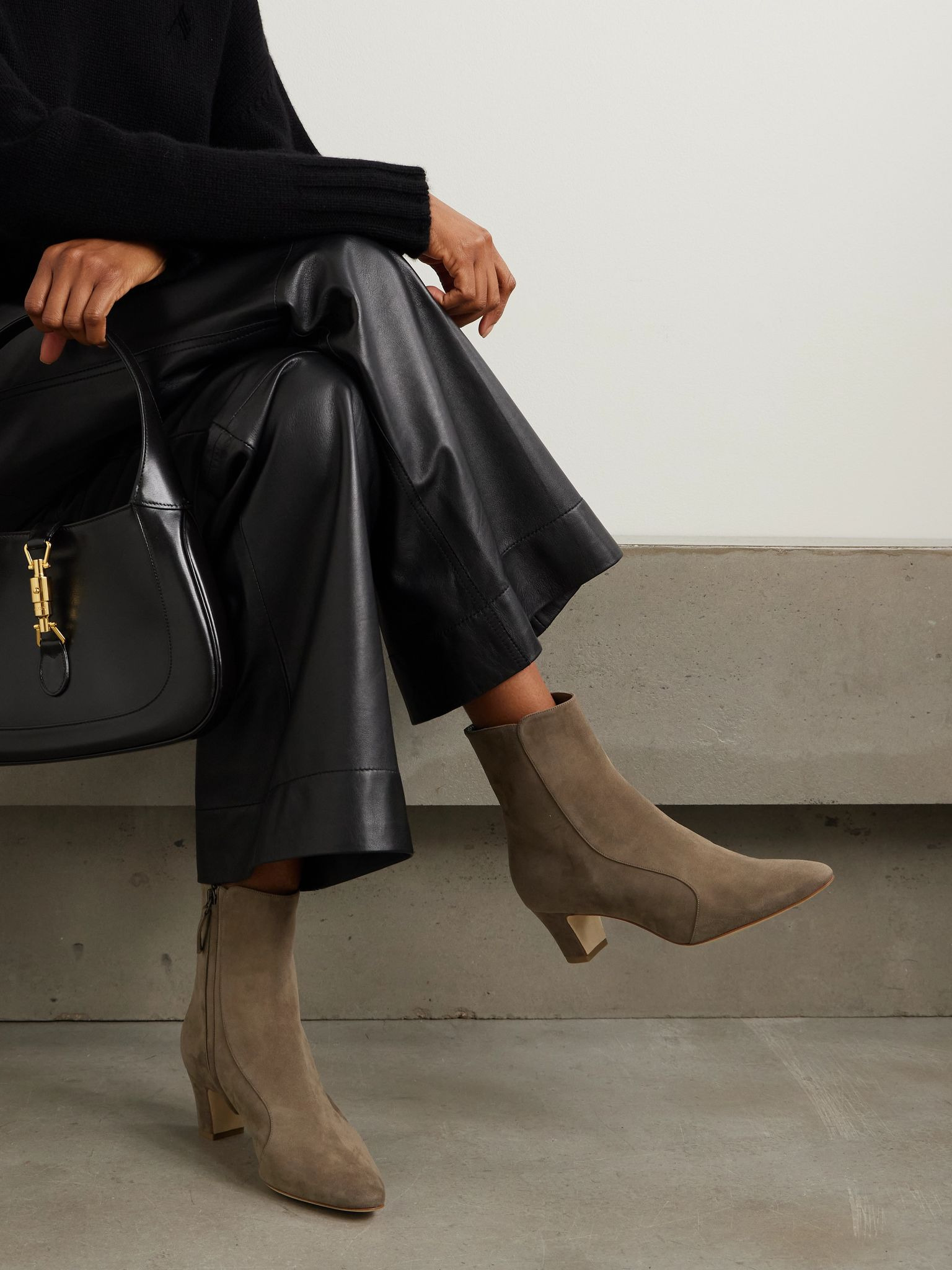 Myconia 50 suede ankle boots Light brown - 2
