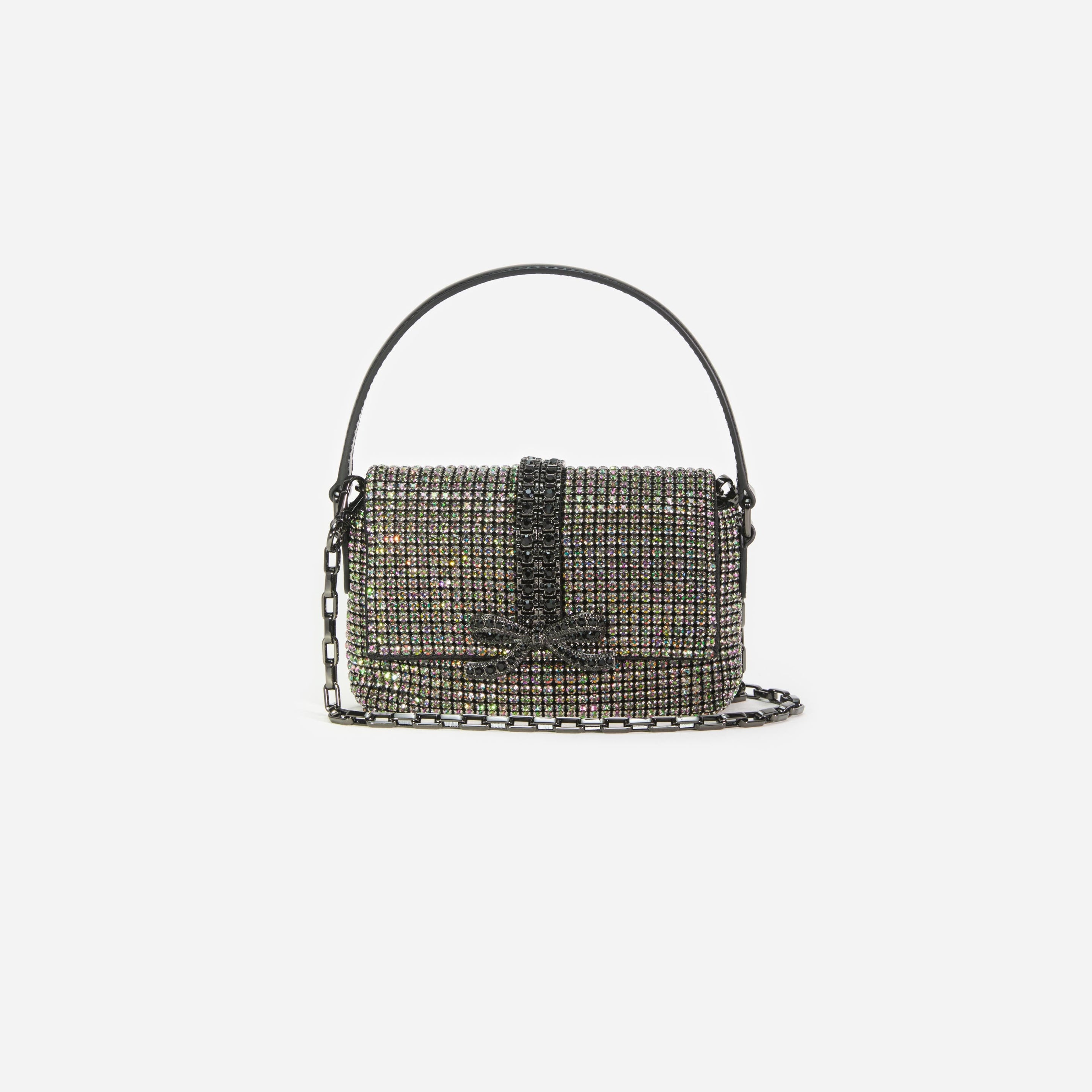 Multi Rhinestone Chainmail Micro Bag - 4