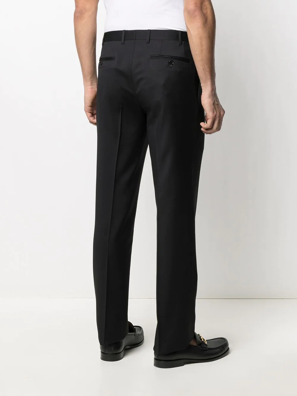 tailored cut wool trousers - 4