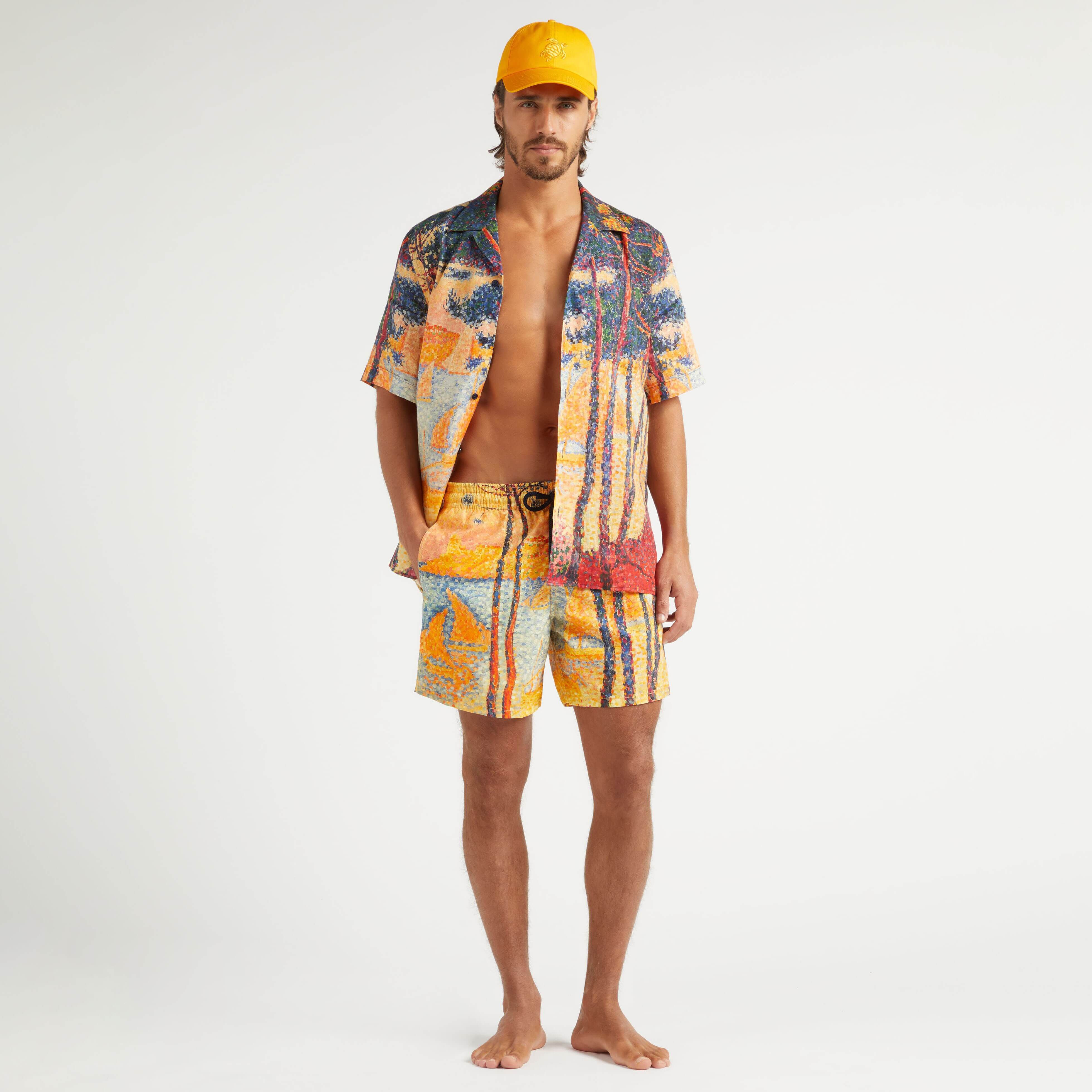 Men 360 Swim Trunks Voile et Pins - Vilebrequin x Paul Signac - 5
