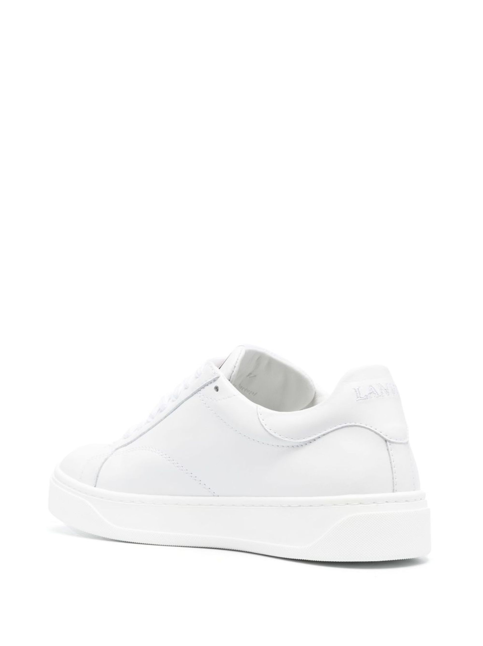 White DDB0 Leather Sneakers - 3