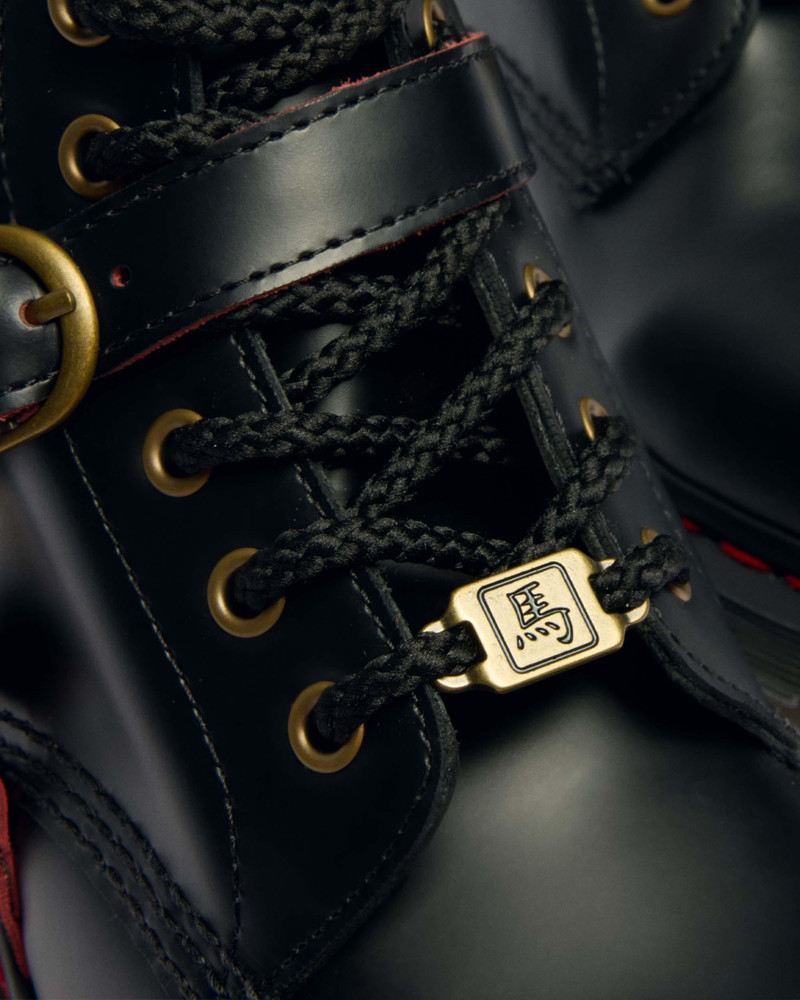 1460 YEAR OF THE HORSE Smooth & Hair On Leather Lace Up Boots 3