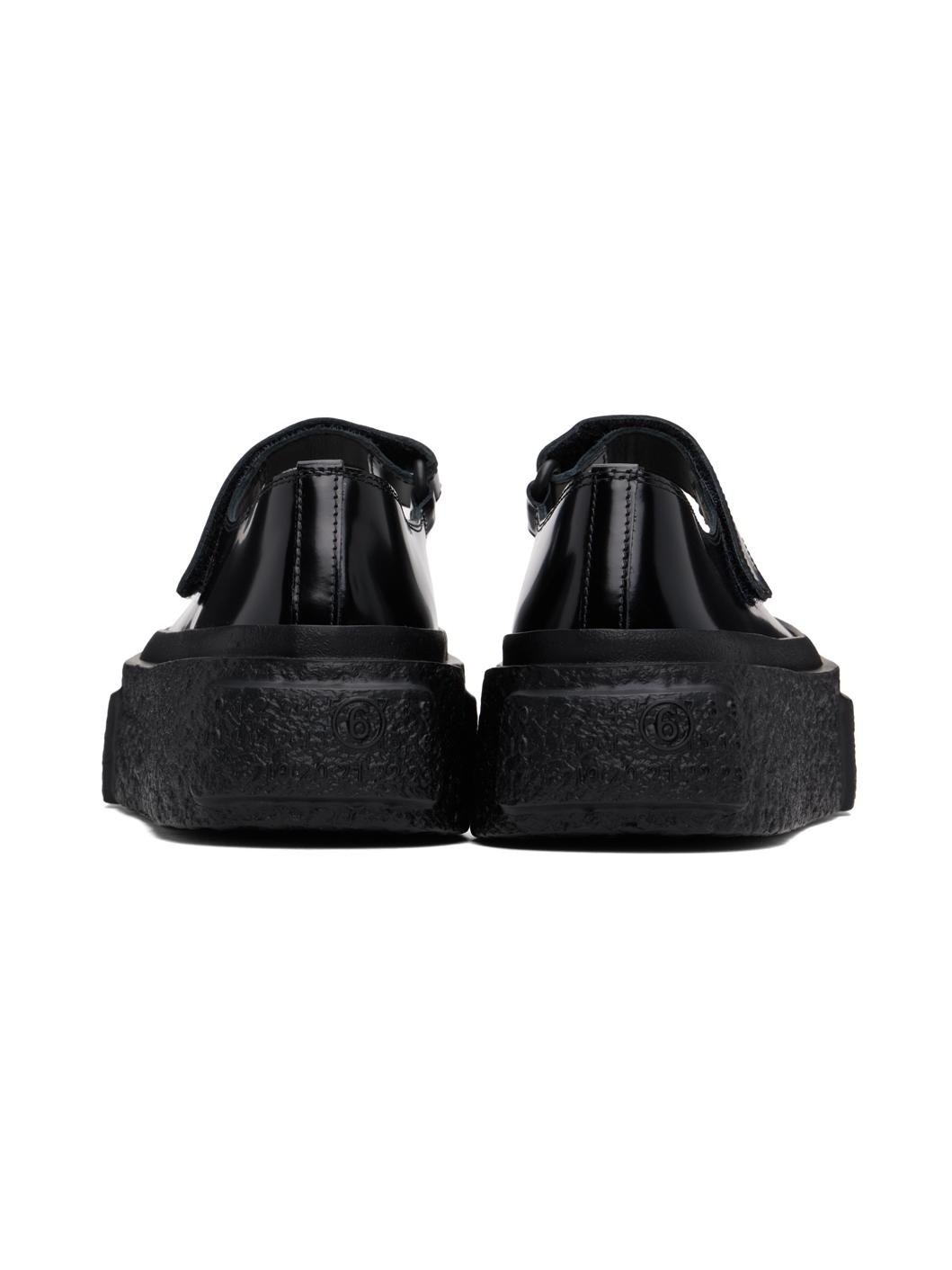Black Platform Court Ballerina Flats - 2