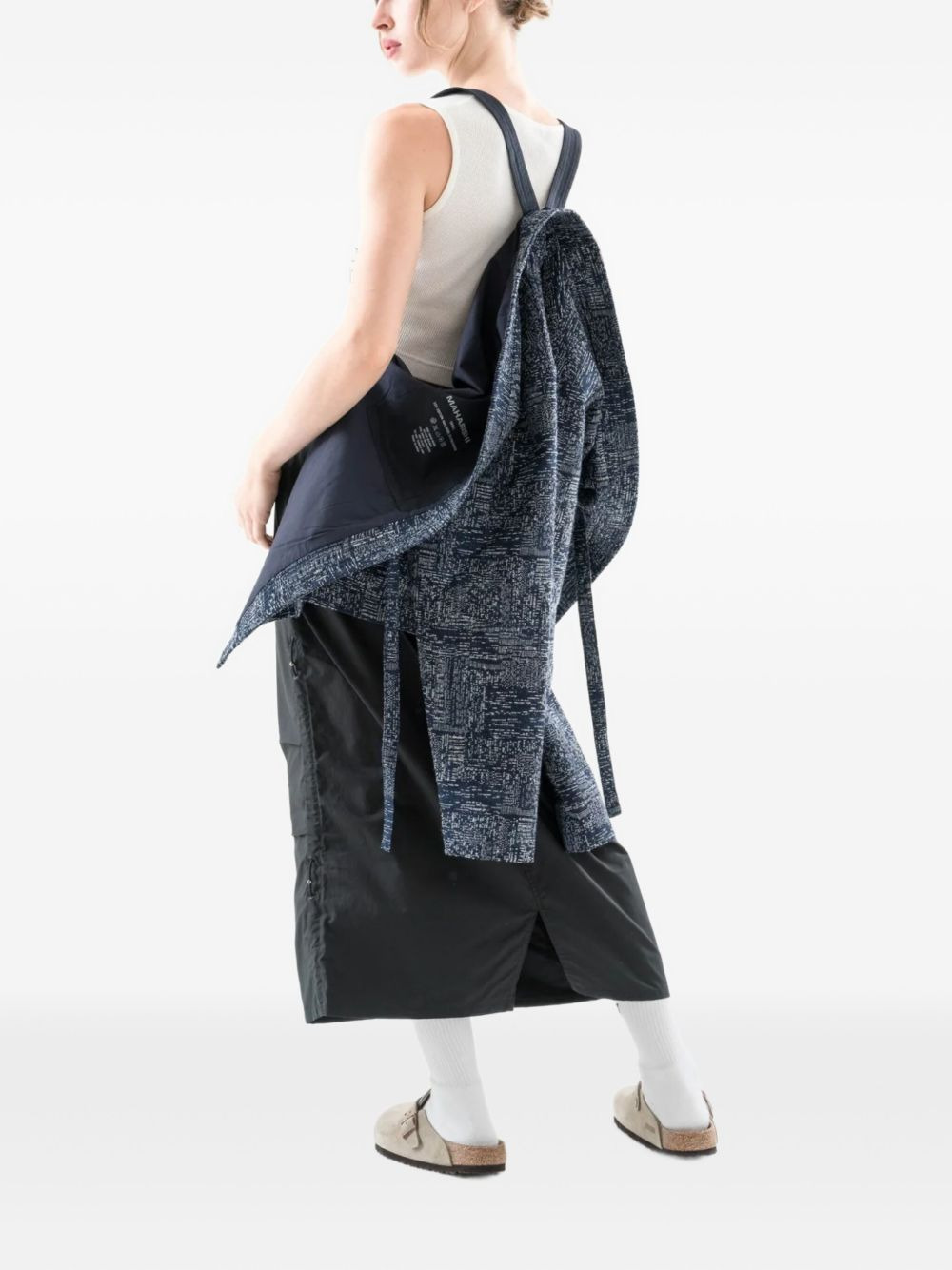 6242 SASHIKO OPEN-FRONT STRAP SHIRT - 3