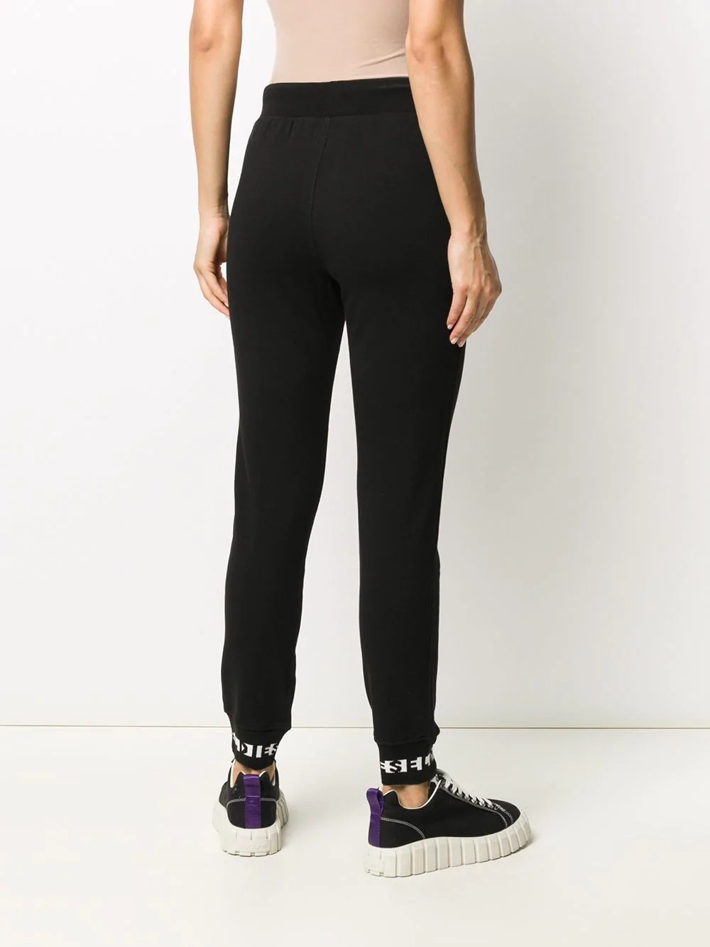 tapered logo leggings - 4