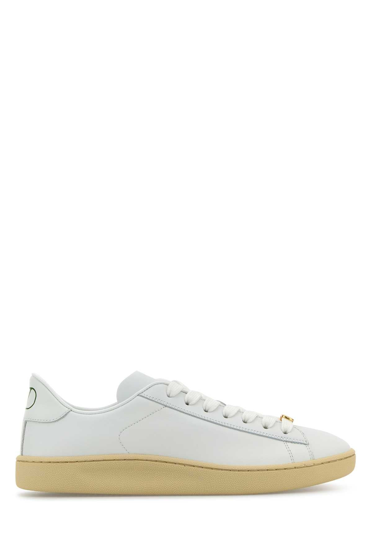 Valentino Garavani Women White Leather Royco Sneakers - 1