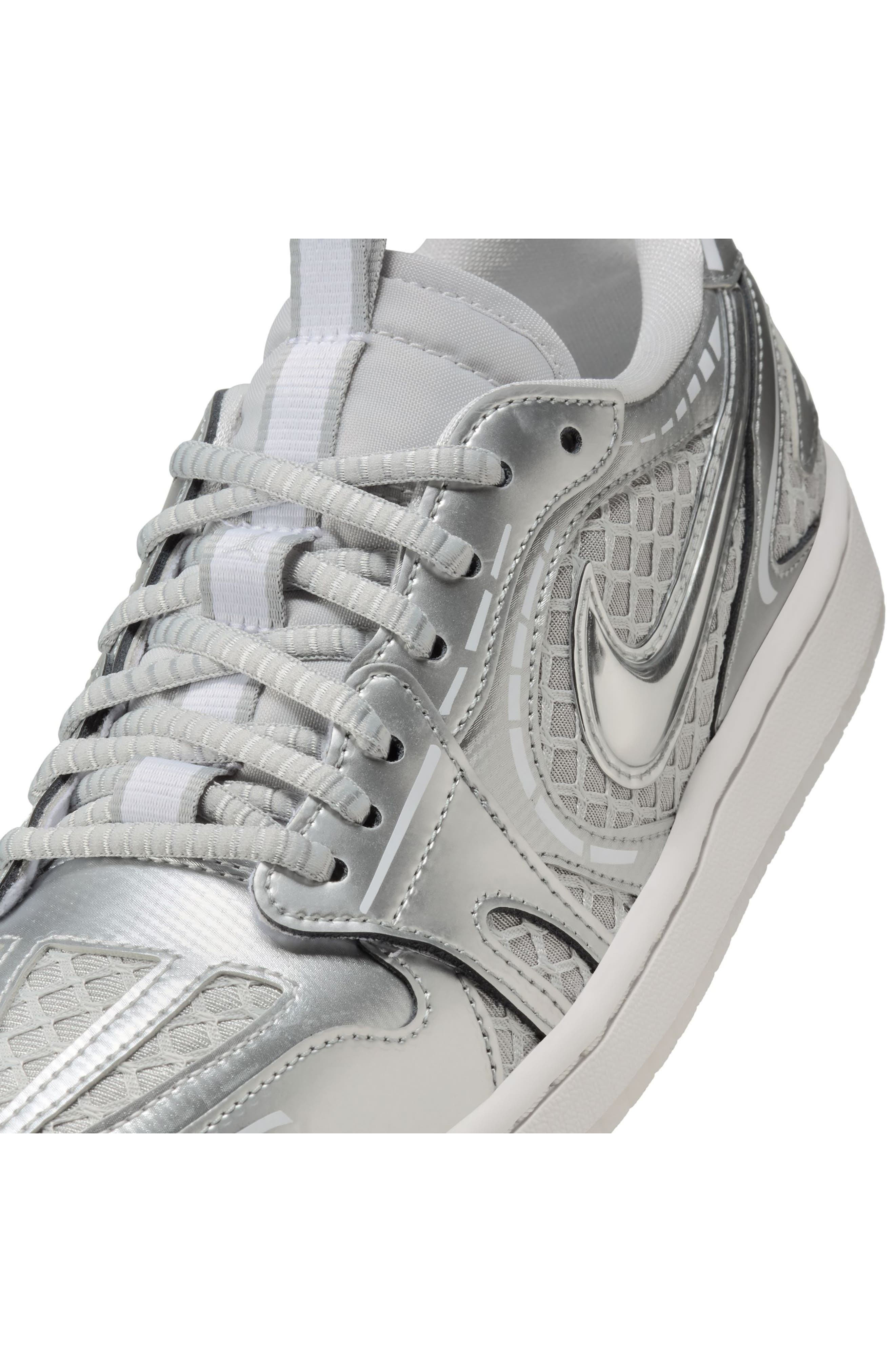 Air Jordan 1 Low Method of Make Sneaker in Neutral Grey/Metallic Silver at Nordstrom - 8