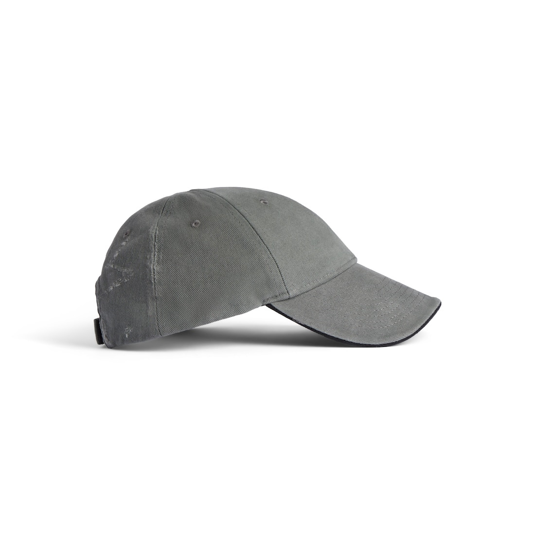 Men's Tilted Typo Cap in Dark Heather Grey - 4