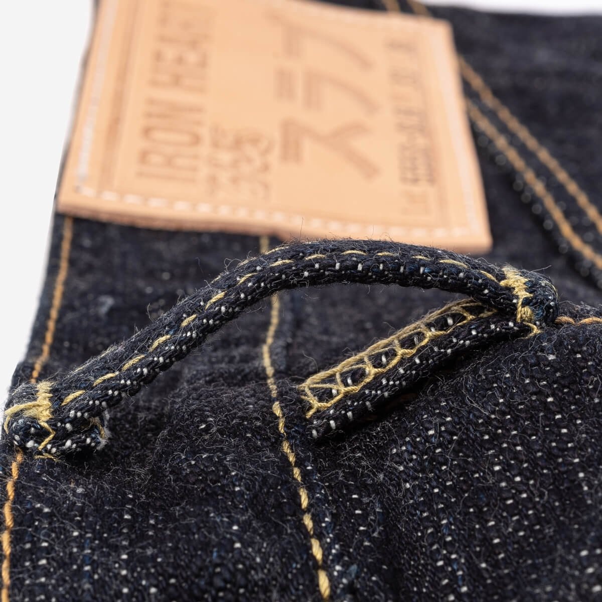 IH-555S-SLB 16oz Slubby Selvedge Denim Super Slim Cut Jeans - Indigo - 14