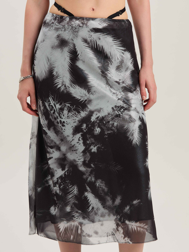 Blueprint palms skirt 6