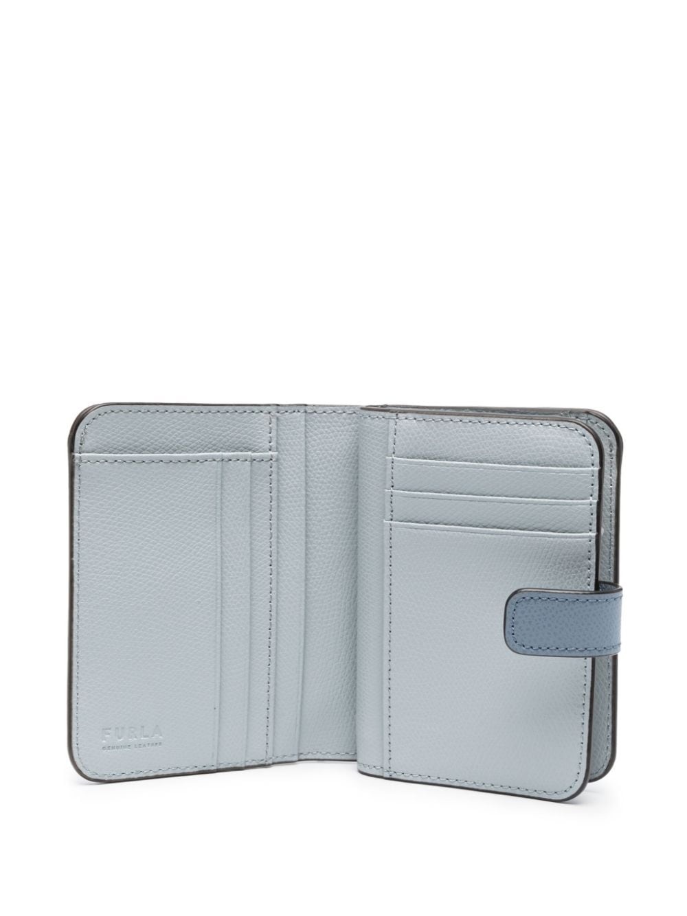logo-plaque leather wallet - 3