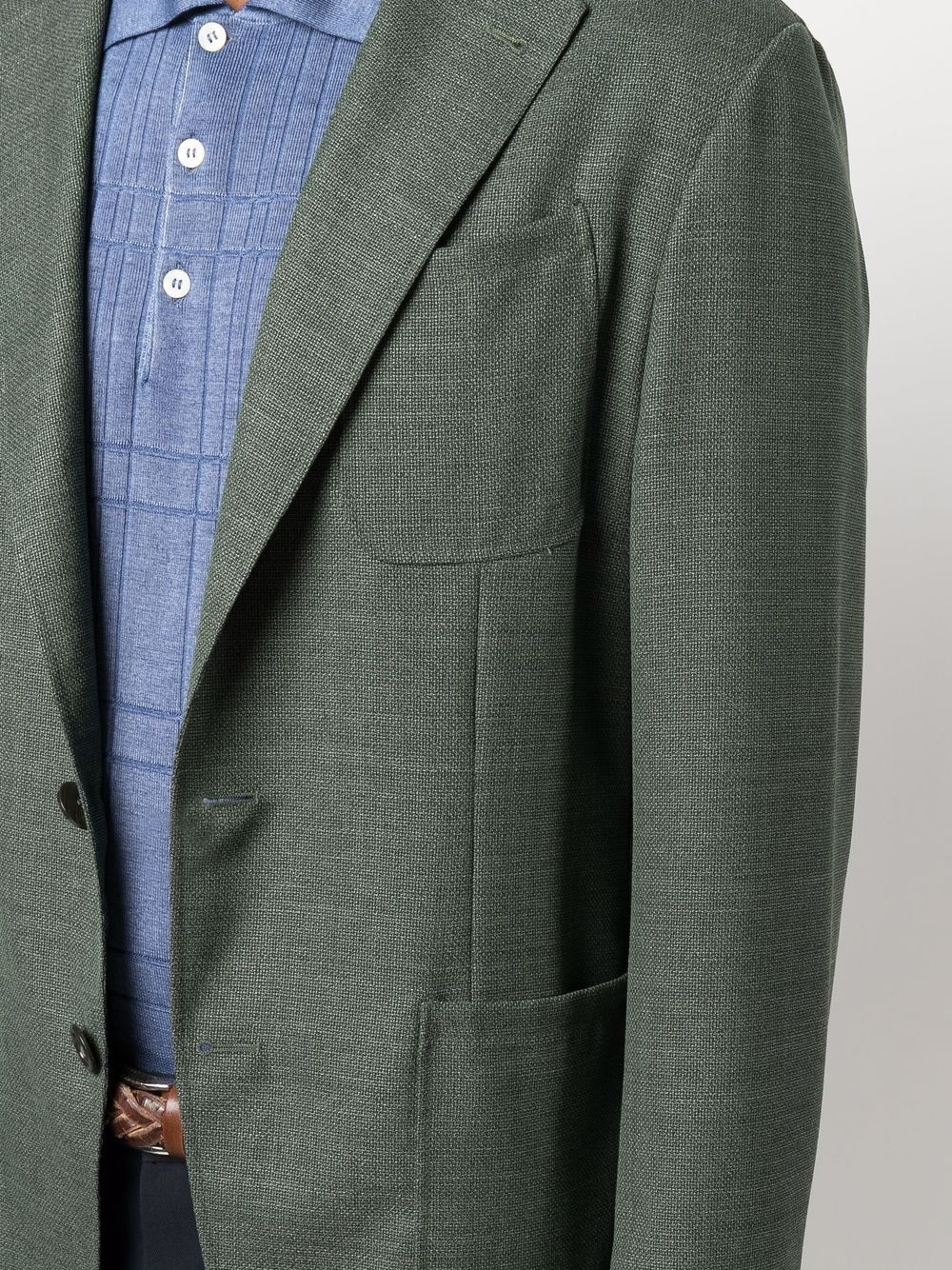 single-breasted fitted blazer - 5