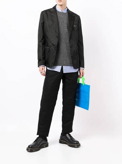 Comme des Garçons SHIRT slim-fit padded trousers outlook