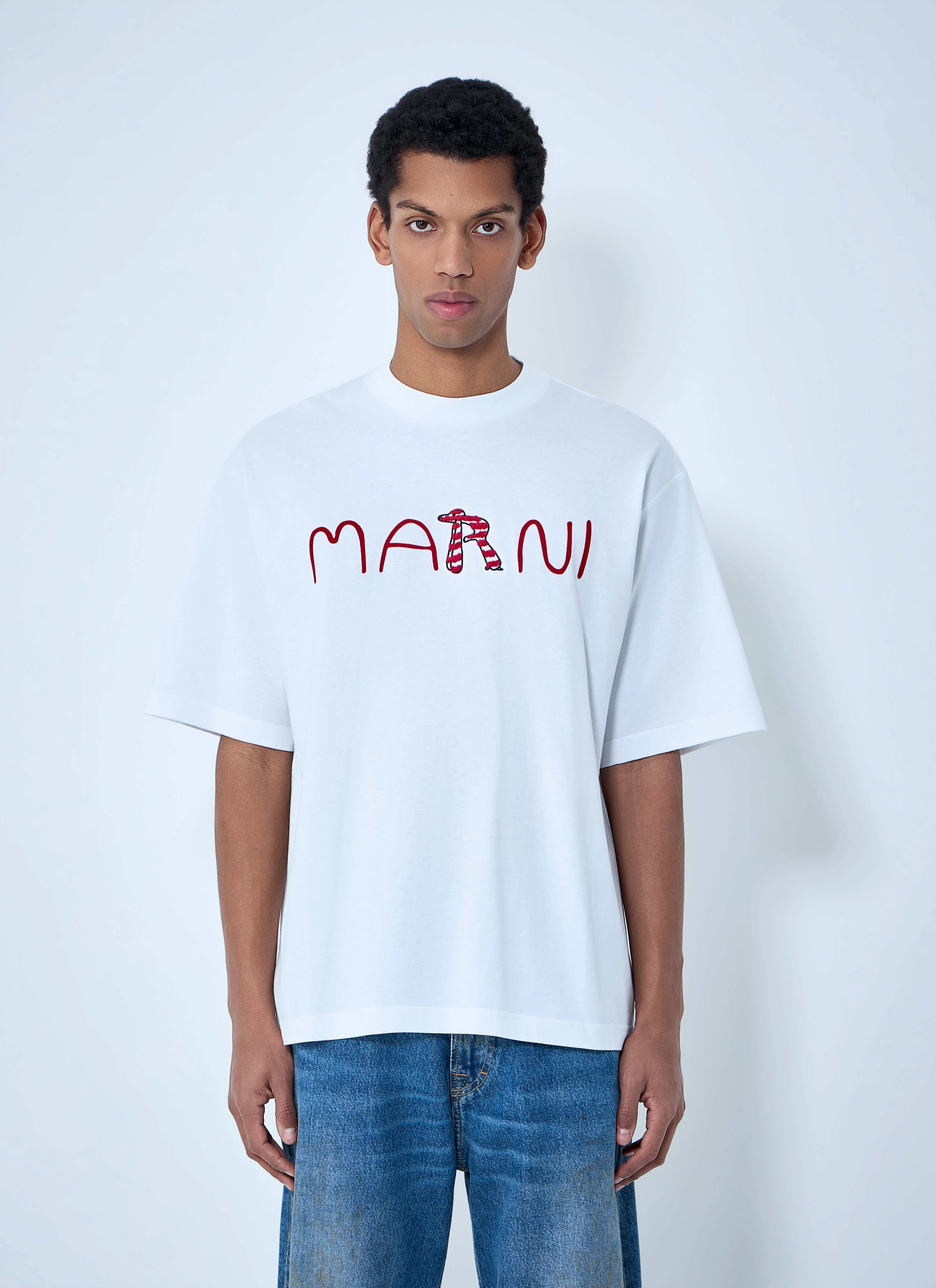 Marni Men Logo Motif T-Shirt - 1