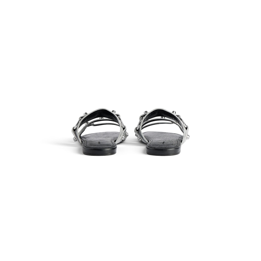 Women's City Mule Flat in Silver - 5