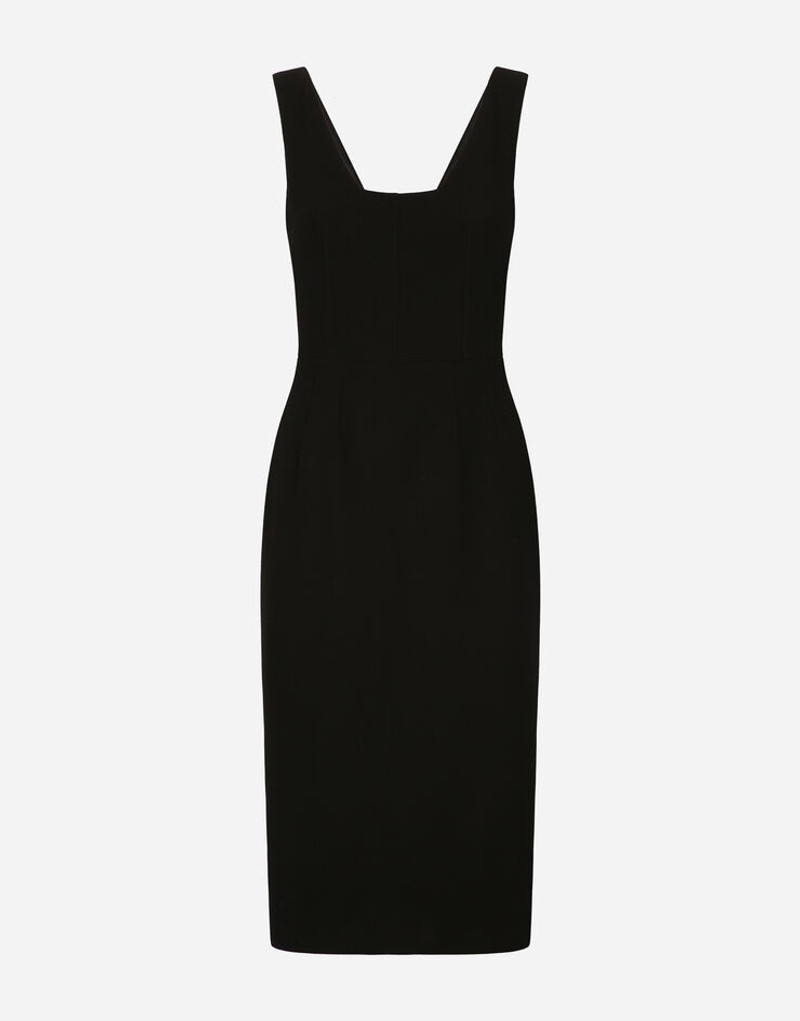 Wool crepe midi dress 1
