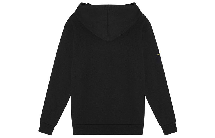 New Balance Graphic Print Hoodie 'Black White' AMT11336-BK - 2