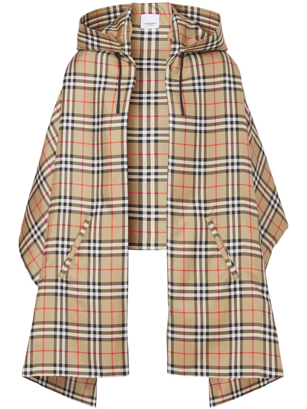 Vintage Check cape - 1