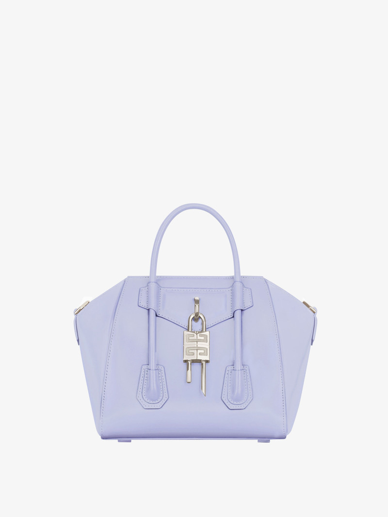 MINI ANTIGONA LOCK BAG IN BOX LEATHER 1