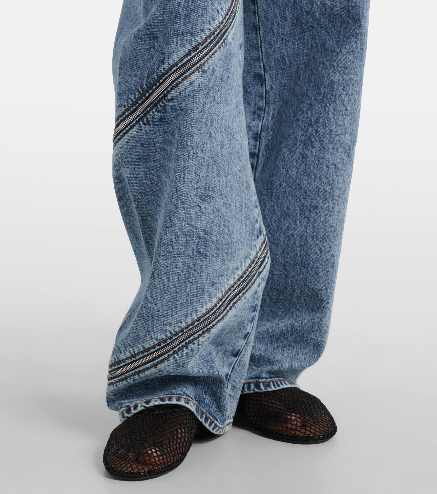 Spiral high-rise wide-leg jeans - 5